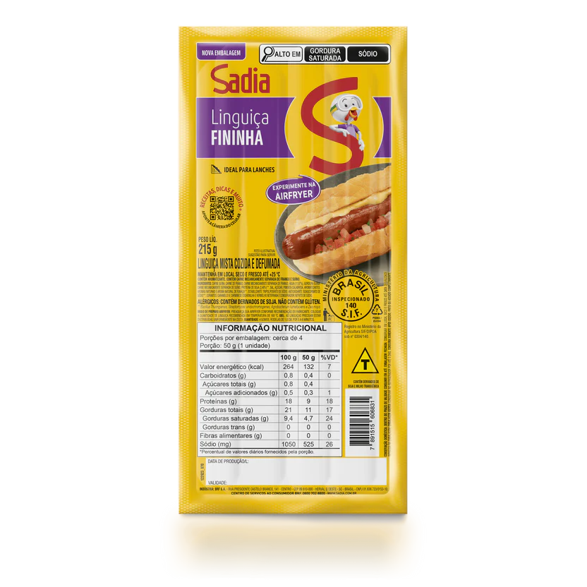 Kit Sadia Fraternidade